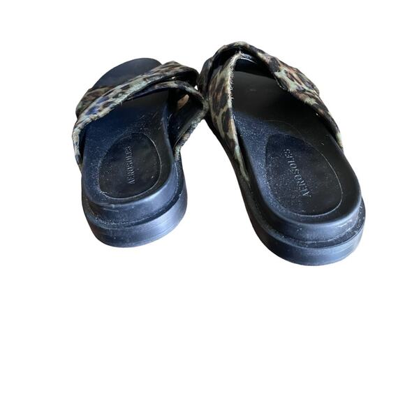 Aerosoles Linney Fur Cheetah Slide Sandal SZ 10.5 - Picture 3 of 5